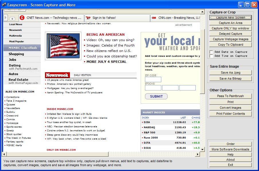 Click to view Easyscreen Screen Capture 3.14 screenshot