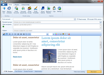 Click to view Fast Email Sender 4.9.6 screenshot