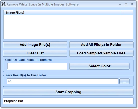 Click to view Remove White Space In Multiple Images Software 7.0 screenshot
