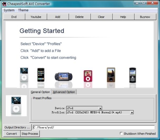 Click to view CheapestSoft MPEG AVI Converter 1.0.8 screenshot