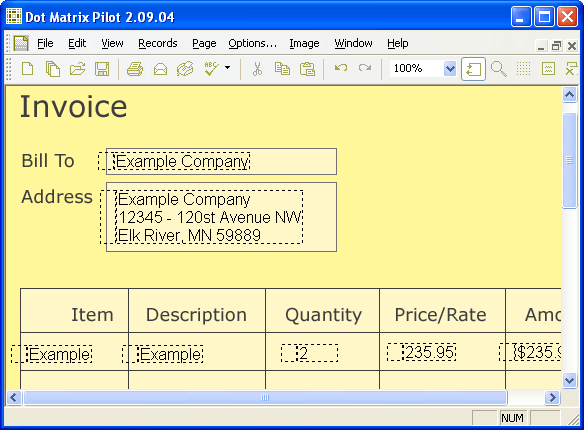 Click to view Dot Matrix Pilot 2.11 screenshot