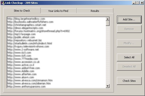 Click to view Link Checkup 1.3 screenshot
