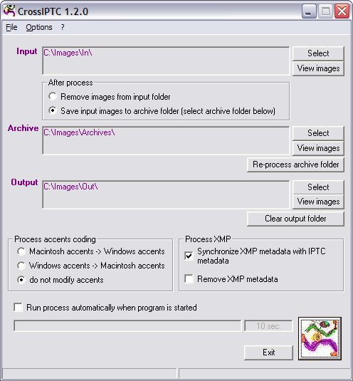 Click to view CrossIPTC 1.2.1 screenshot