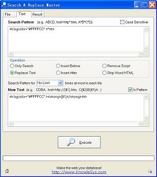 Click to view Search & Replace Master 1.2 screenshot
