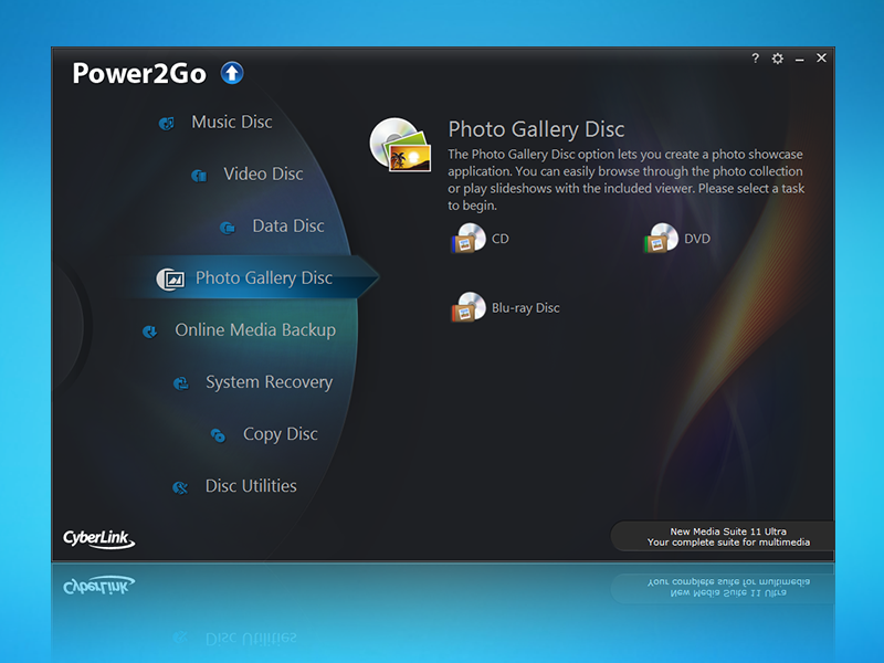 Click to view CyberLink Power2Go Essential 9 screenshot