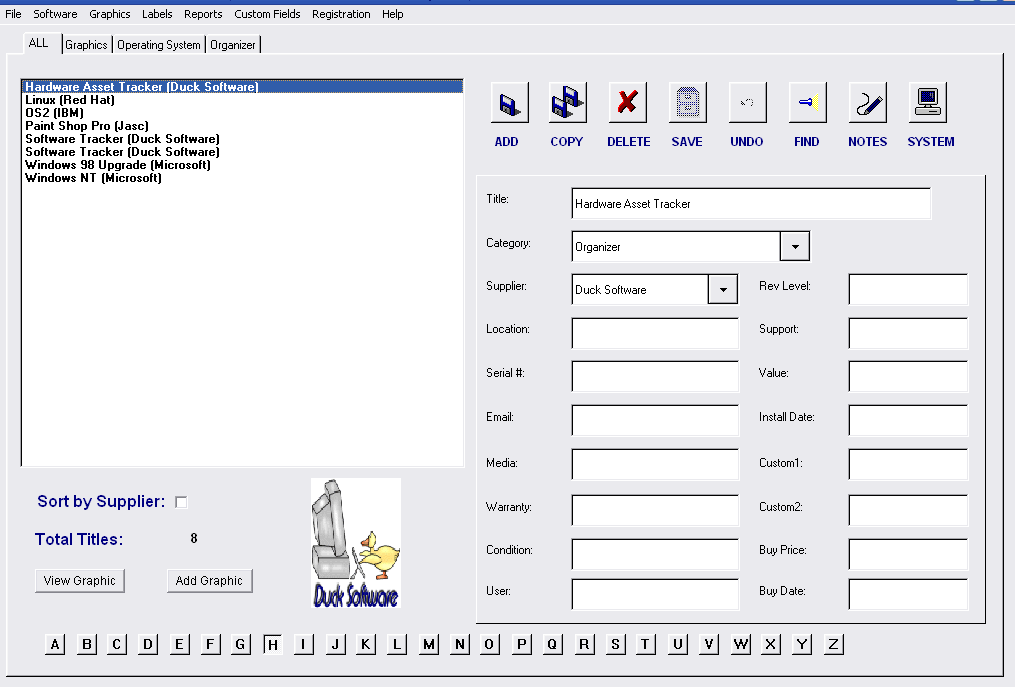 Click to view Software Tracker 5.1.1 screenshot