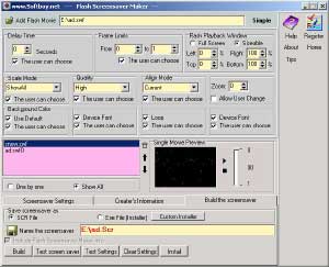 Click to view Flash Screensaver Maker 6.1429 screenshot