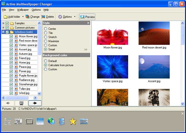 Click to view ABF Wallpaper Changer 3.81 screenshot