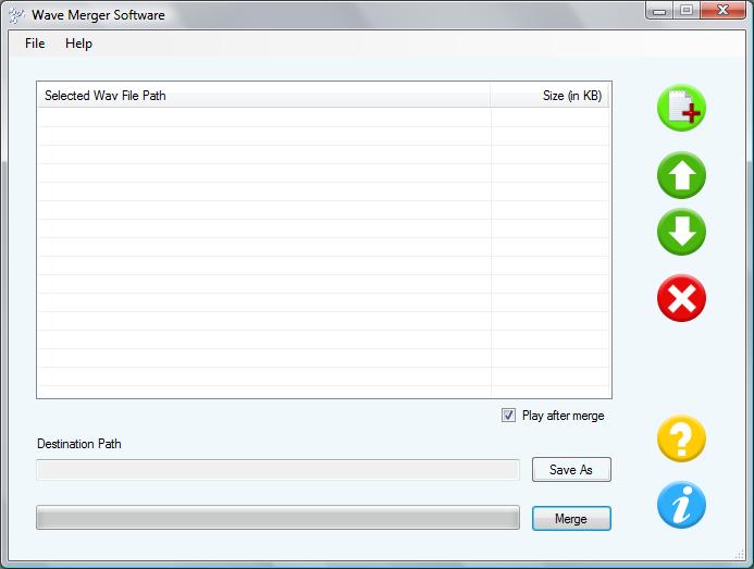 Click to view WAVE Merger 4.3.2.1 screenshot