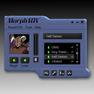 Click to view Blue Satin Skin - MorphVOX Add-on 2.2.1 screenshot