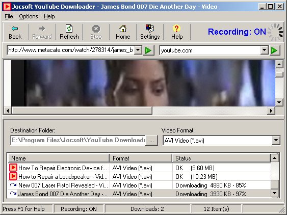 Click to view Jocsoft YouTube Downloader 1.6.0.3 screenshot